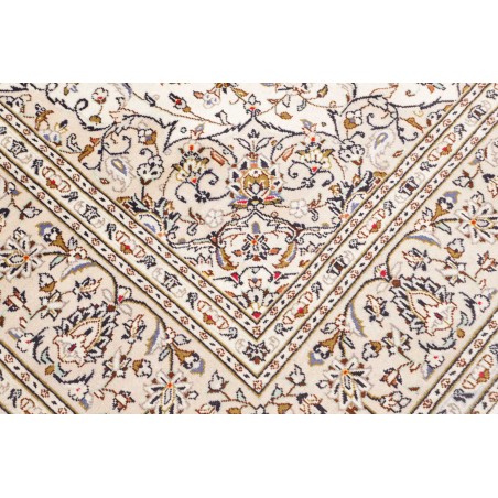 Tappeto Kashan Persia bianco grigio 193x292