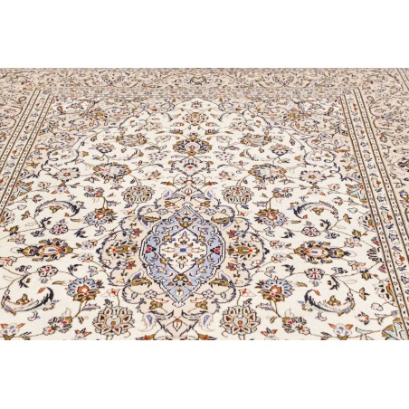 Tappeto Kashan Persia bianco grigio 193x292