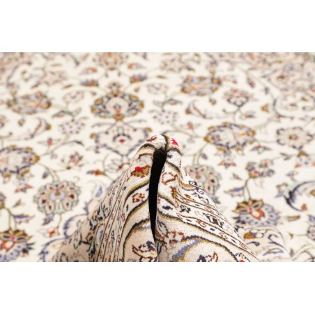 Tappeto Kashan Persia bianco grigio 193x292