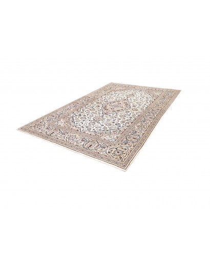 Tappeto Kashan Persia bianco grigio 195x292