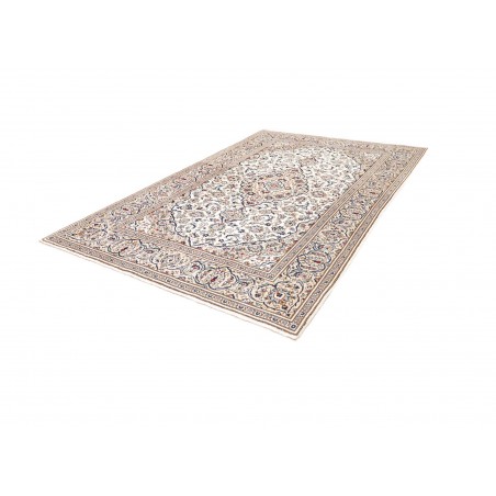 Tappeto Kashan Persia bianco grigio 195x292