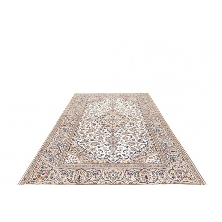 Tappeto Kashan Persia bianco grigio 195x292