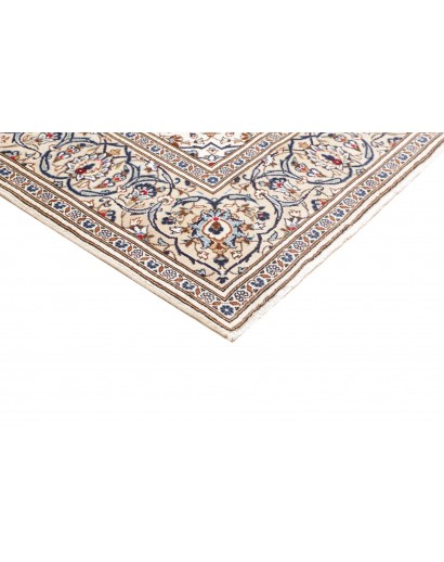 Tappeto Kashan Persia bianco grigio 195x292