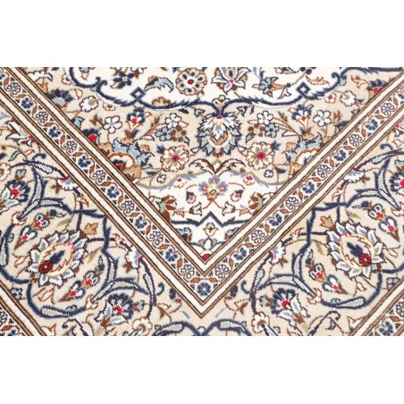 Tappeto Kashan Persia bianco grigio 195x292