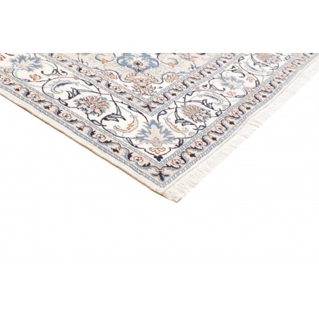 Tappeto Nain Kashmar Persia bianco grigio 190x295
