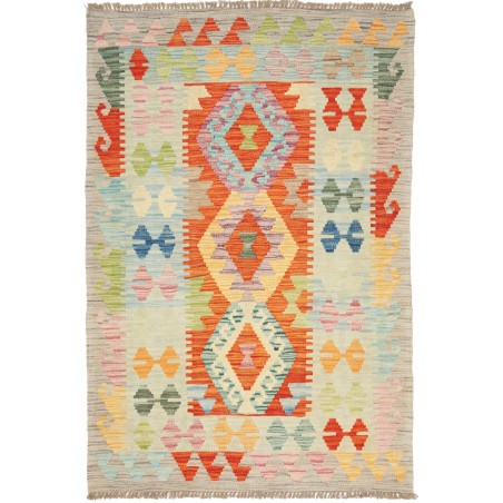 Tappeto Kilim Afghanistan marrone beige 101x147