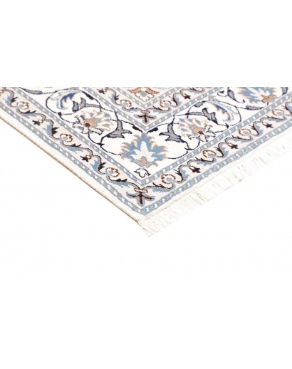 Tappeto Nain Kashmar Persia blu 145x206