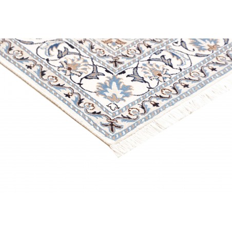 Tappeto Nain Kashmar Persia blu 145x206