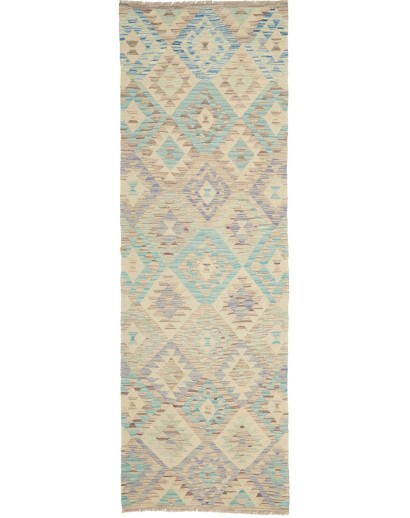 Tappeto Kilim Afghanistan beige grigio 81x243