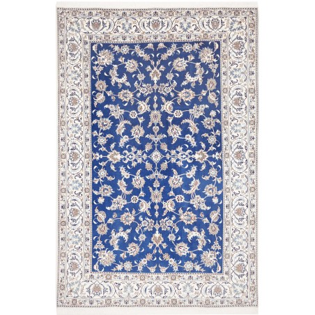 Tappeto Nain Kashmar Persia blu 197x297