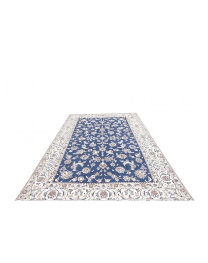 Tappeto Nain Kashmar Persia blu 197x297