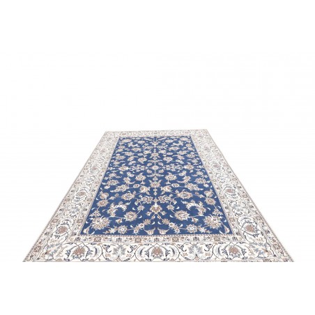 Tappeto Nain Kashmar Persia blu 197x297