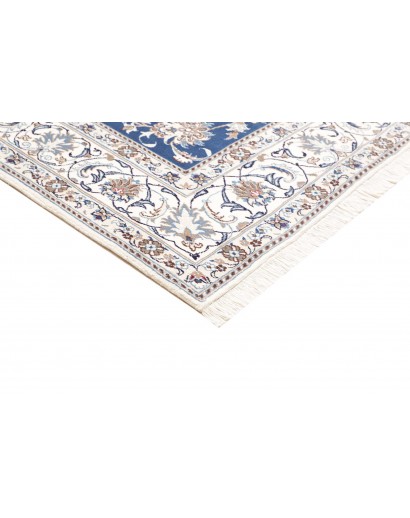 Tappeto Nain Kashmar Persia blu 197x297
