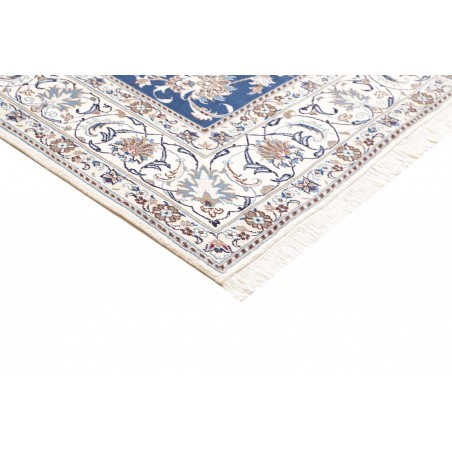 Tappeto Nain Kashmar Persia blu 197x297