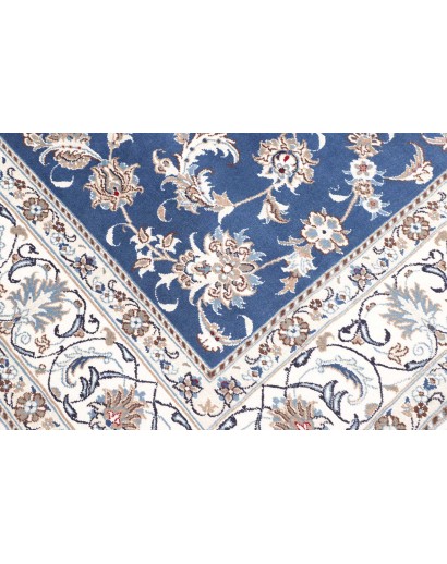 Tappeto Nain Kashmar Persia blu 197x297