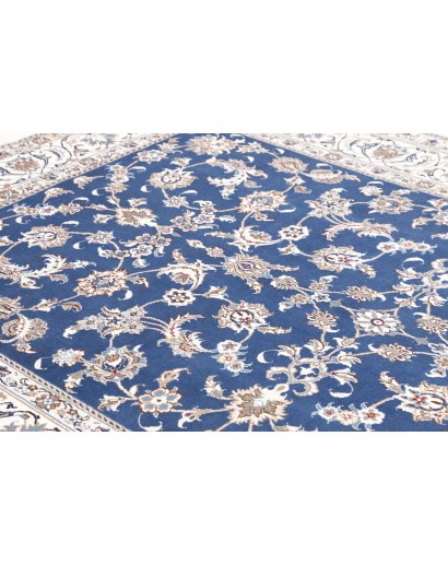Tappeto Nain Kashmar Persia blu 197x297