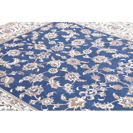 Tappeto Nain Kashmar Persia blu 197x297