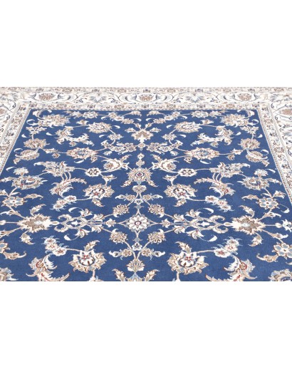 Tappeto Nain Kashmar Persia blu 197x297
