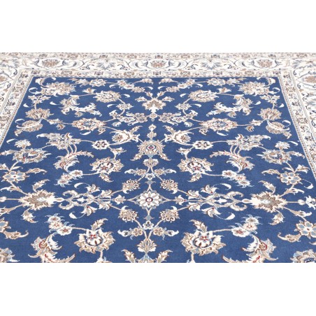 Tappeto Nain Kashmar Persia blu 197x297