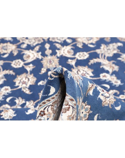 Tappeto Nain Kashmar Persia blu 197x297