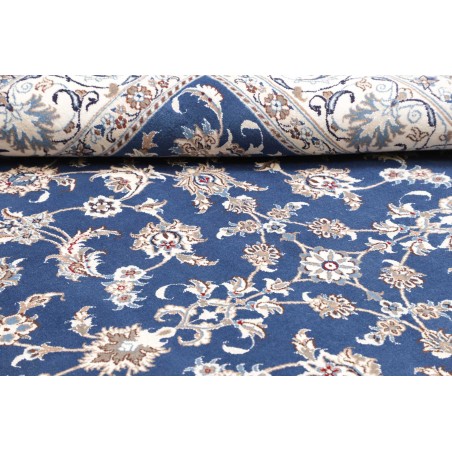 Tappeto Nain Kashmar Persia blu 197x297
