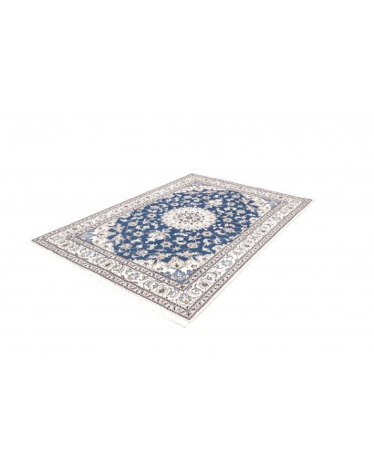 Tappeto Nain Kashmar Persia blu 163x236