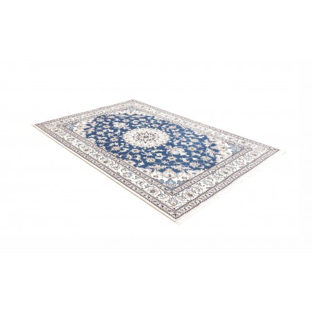 Tappeto Nain Kashmar Persia blu 163x236