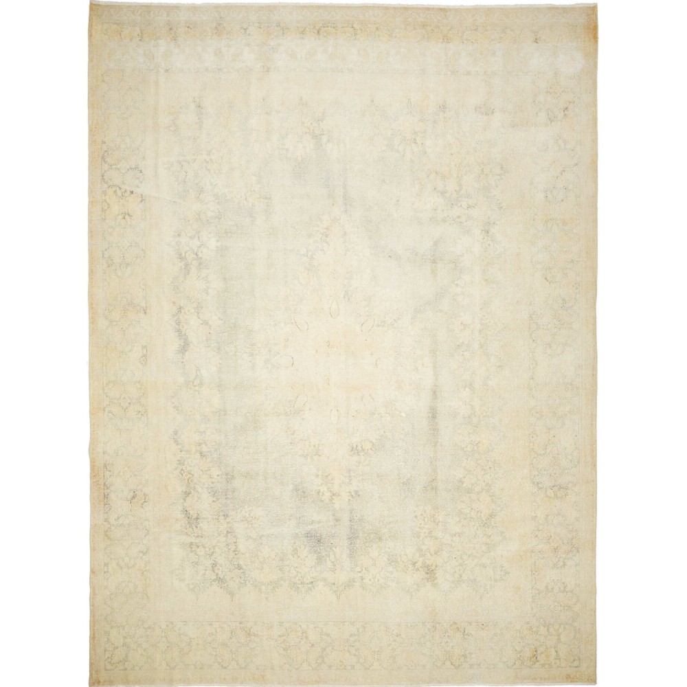 Tappeto Vintage Persia bianco giallo 305x410 Tappeto Vintage Persia bianco giallo 305x410