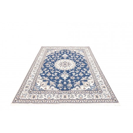 Tappeto Nain Kashmar Persia blu 163x236