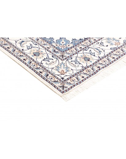 Tappeto Nain Kashmar Persia blu 163x236