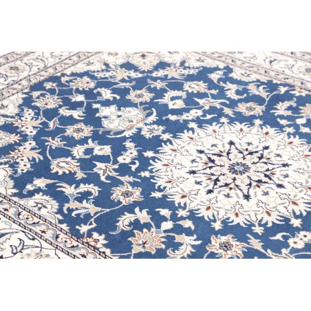 Tappeto Nain Kashmar Persia blu 163x236