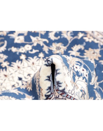 Tappeto Nain Kashmar Persia blu 163x236