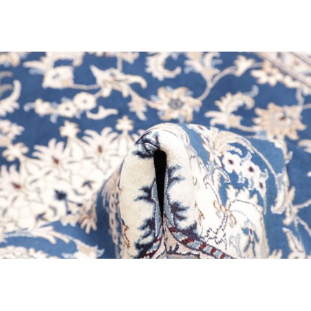 Tappeto Nain Kashmar Persia blu 163x236