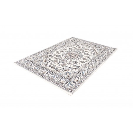 Tappeto Nain Kashmar Persia beige azzurro 142x203