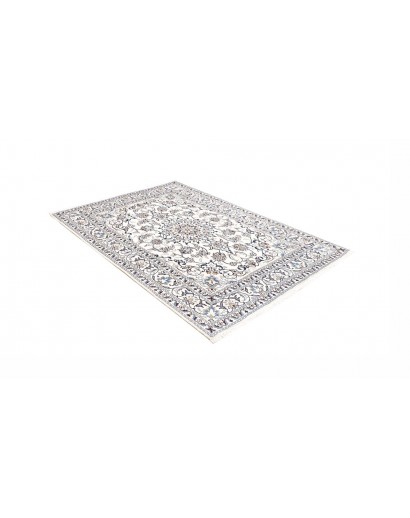 Tappeto Nain Kashmar Persia beige azzurro 142x203