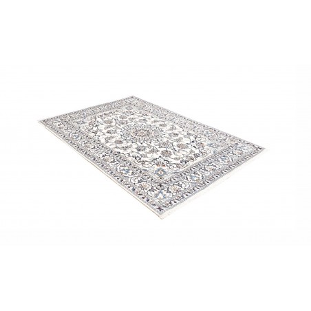 Tappeto Nain Kashmar Persia beige azzurro 142x203