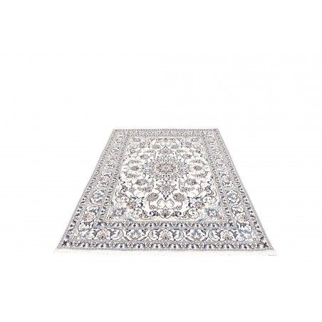 Tappeto Nain Kashmar Persia beige azzurro 142x203