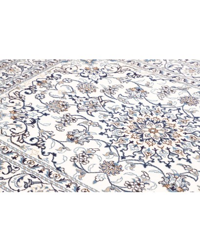 Tappeto Nain Kashmar Persia beige azzurro 142x203