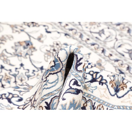Tappeto Nain Kashmar Persia beige azzurro 142x203