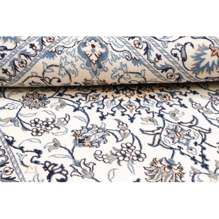 Tappeto Nain Kashmar Persia beige azzurro 142x203