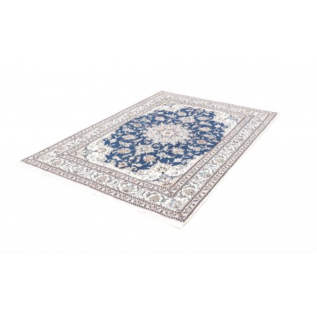 Tappeto Nain Kashmar Persia blu 150x210
