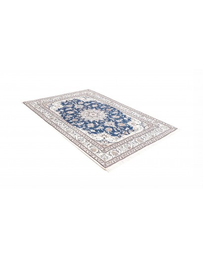 Tappeto Nain Kashmar Persia blu 150x210