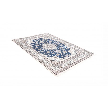 Tappeto Nain Kashmar Persia blu 150x210