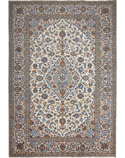 Tappeto Kashan Persia beige verde 240x351