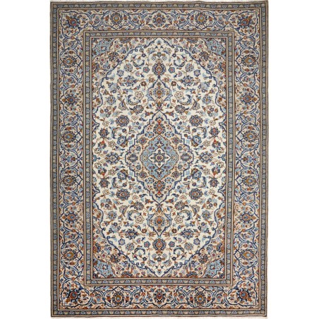 Tappeto Kashan Persia beige verde 240x351