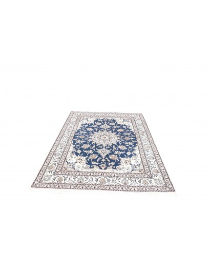 Tappeto Nain Kashmar Persia blu 150x210