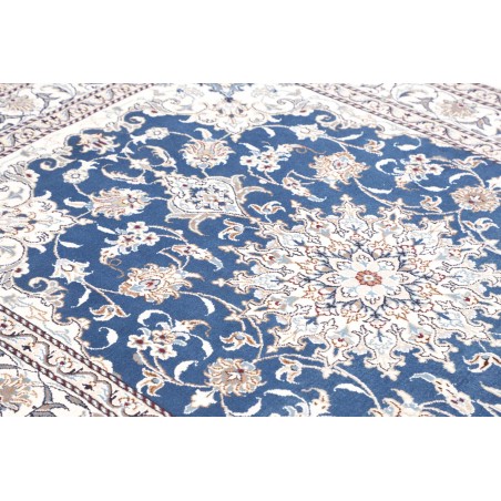 Tappeto Nain Kashmar Persia blu 150x210