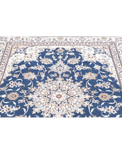 Tappeto Nain Kashmar Persia blu 150x210