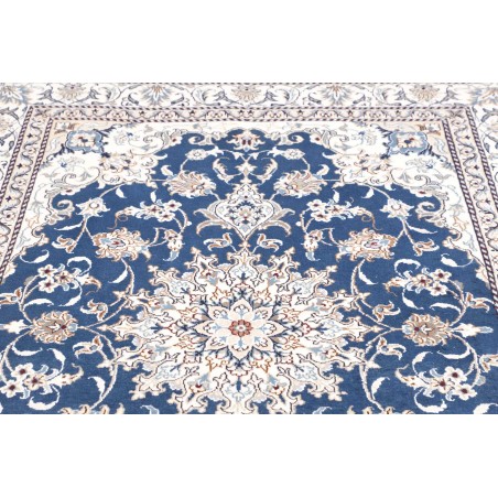 Tappeto Nain Kashmar Persia blu 150x210