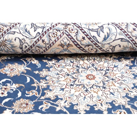 Tappeto Nain Kashmar Persia blu 150x210